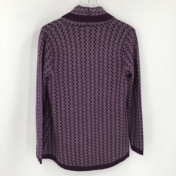 Neve Lisa Cardigan Acai purple sweater waterfall diamond asterisk new Small - Picture 5 of 6